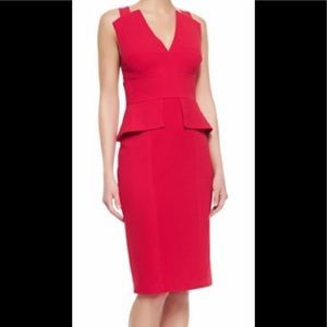 BCBG MAXAZRIA/ midi dress/ NEW/ RioRed/ size:4